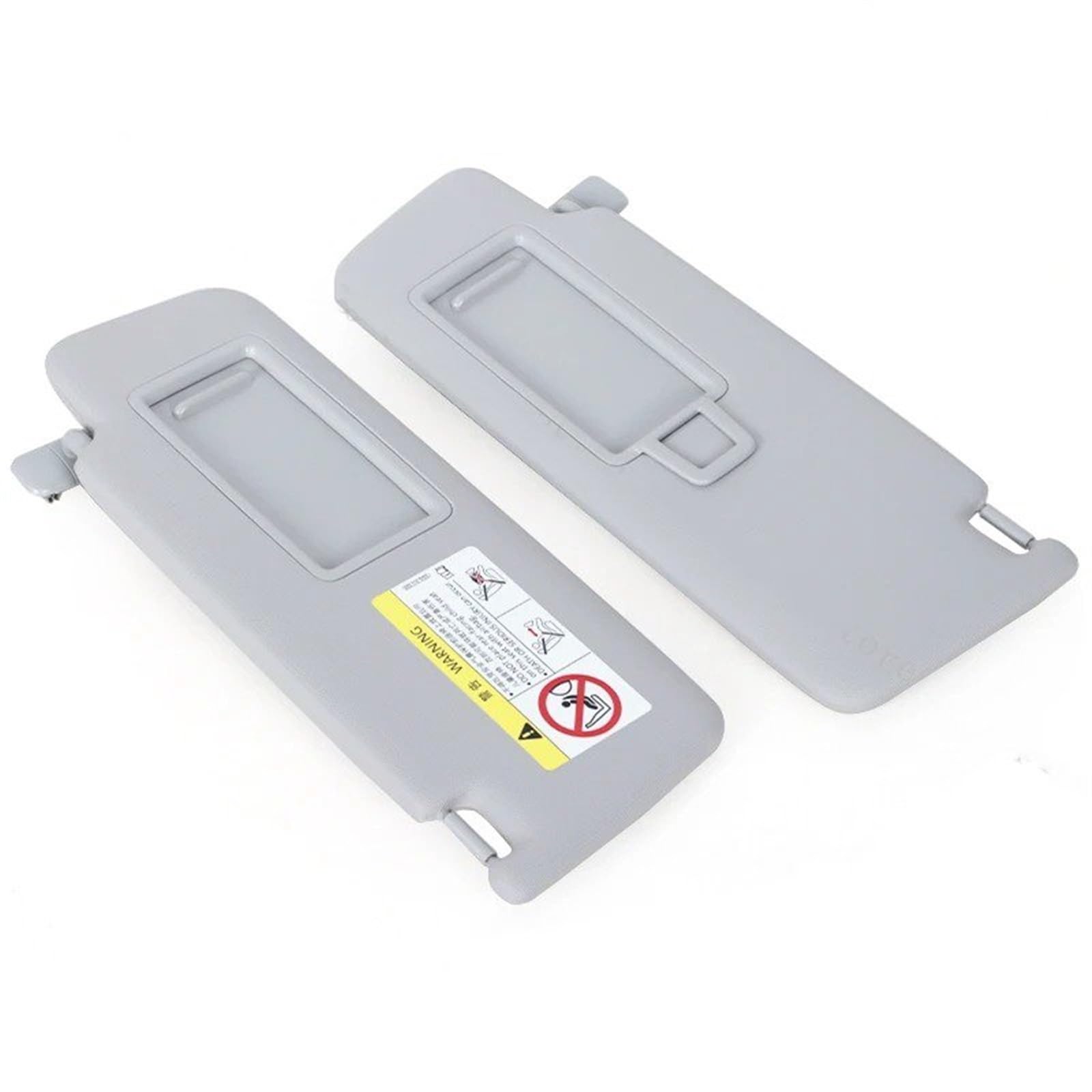 Sonnenblende Sonnenschutz Auto Teile Innen Dach Sonnenblende Sonnenschutz Sonnenschirm Mit Make-Up Spiegel Für VW Für Golf 7 MK7 Für GTI Superb3 5GG857551 5GG857552(1Pair Gray) von AVFORA