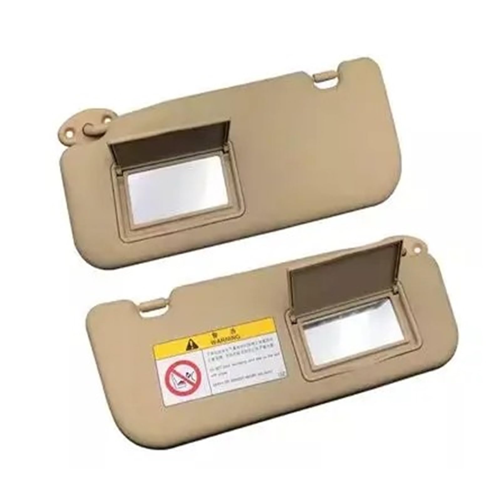 Sonnenblende Sonnenschutz Auto Vorne Links/Rechts Sonnenblende Panel Sonnenblende Mit Make-Up Spiegel Für Toyota Vios Für Yaris 2014 2015 2016 2017 2018 2019 2020(V a Pair beige) von AVFORA