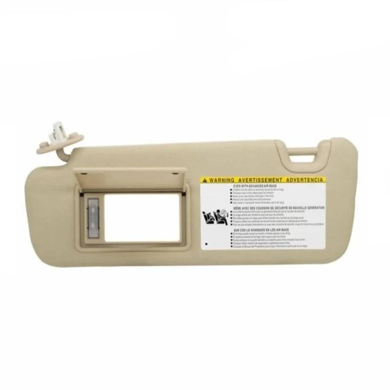 Sonnenblende Sonnenschutz Beige Graue Sonnenblende Links Rechts Fahrerseite Beifahrerseite Für Toyota Für Highlander 2014 2015 2016 2017 2018 2019(Beige Left) von AVFORA