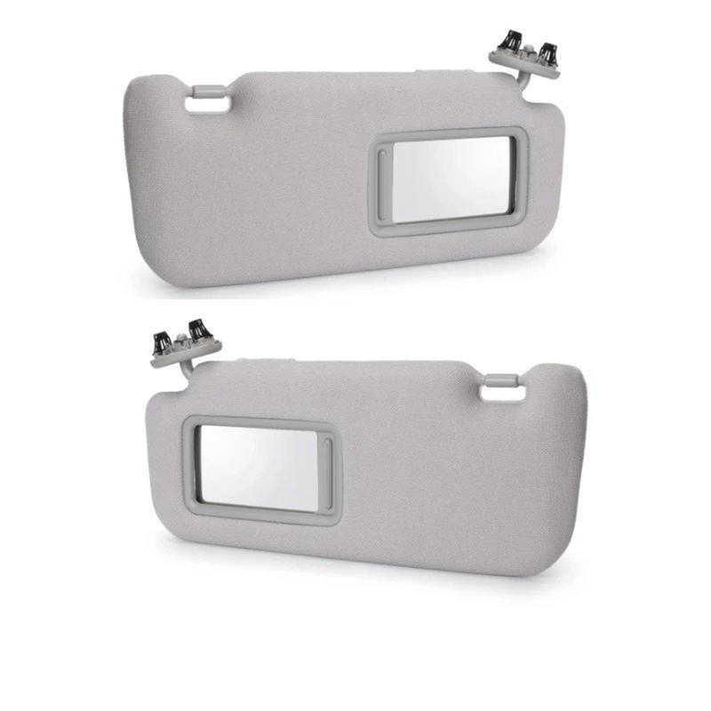 Sonnenblende Sonnenschutz Geeignet Sonnenblende Eitelkeit Spiegel Innen Auto Zubehör Für Toyota Für Corolla 2007 2008 2009 2010 2012 2013 74320-02711-E0(Grey Left and Right) von AVFORA