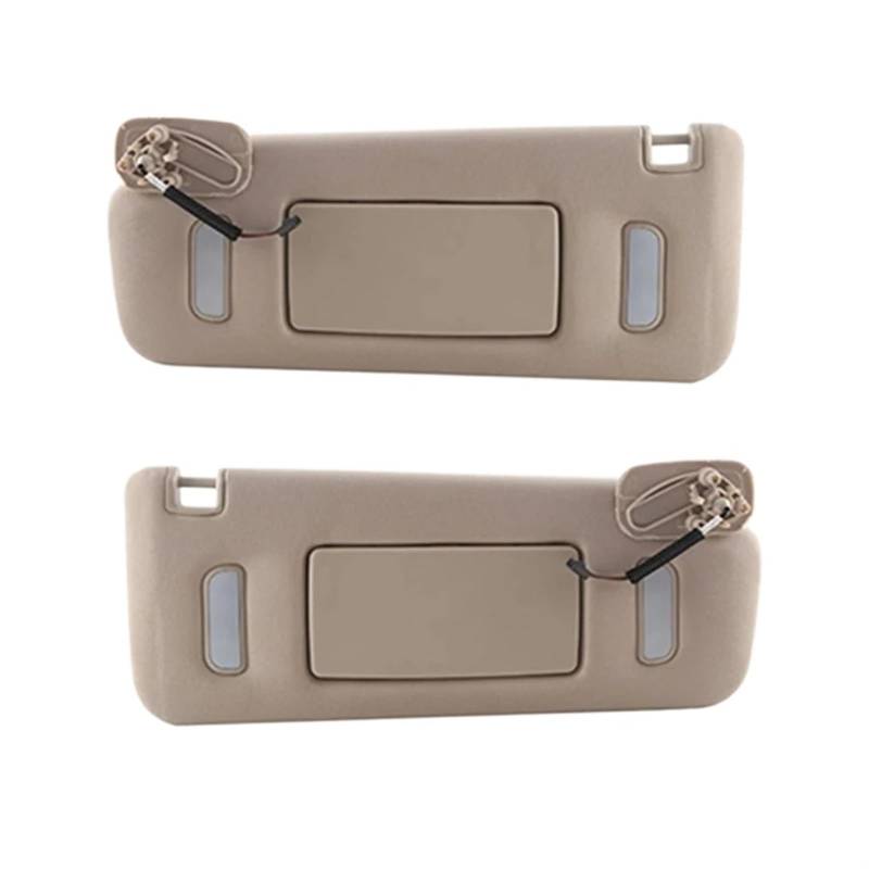 Sonnenblende Sonnenschutz Geeignetes Kosmetikspiegel-Autozubehör Für Chevrolet 2007 2008 2009 2010 2011 2012 2013 2014 22850306(Beige Left and Right) von AVFORA