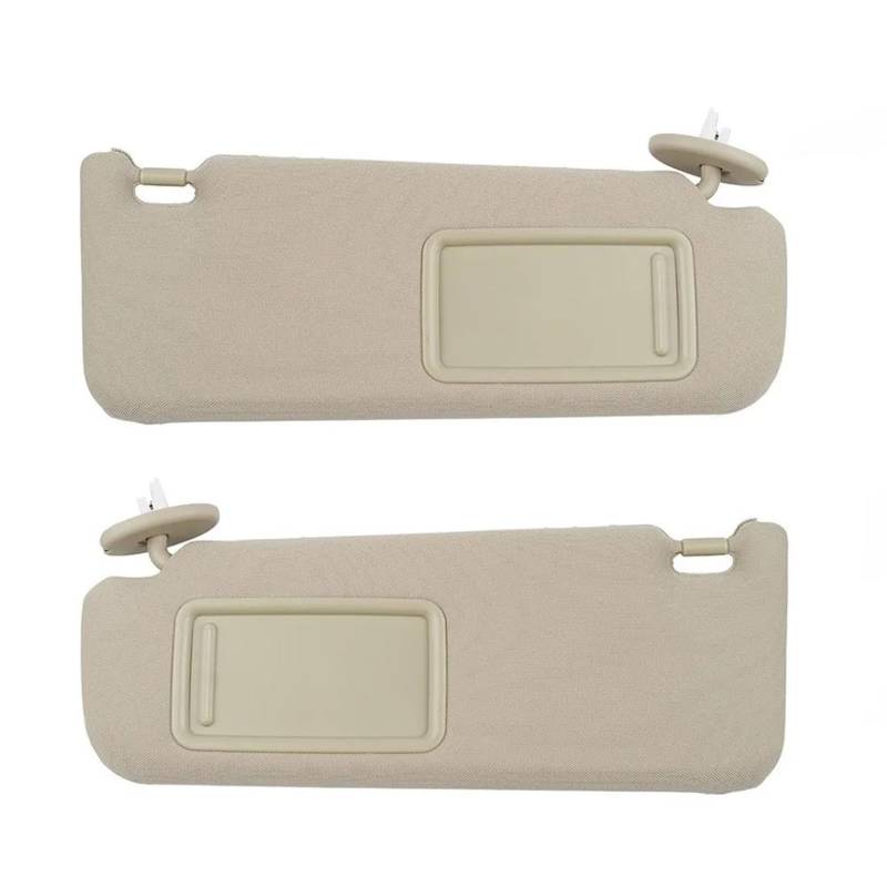 Sonnenblende Sonnenschutz Grau Beige Auto Sonnenblende Links Rechts Seite Fahrerseite Beifahrerseite Sonnenblende Für Toyota Für Camry 2012 2013 2014 2015 2016 2017(A Pair of Beige) von AVFORA