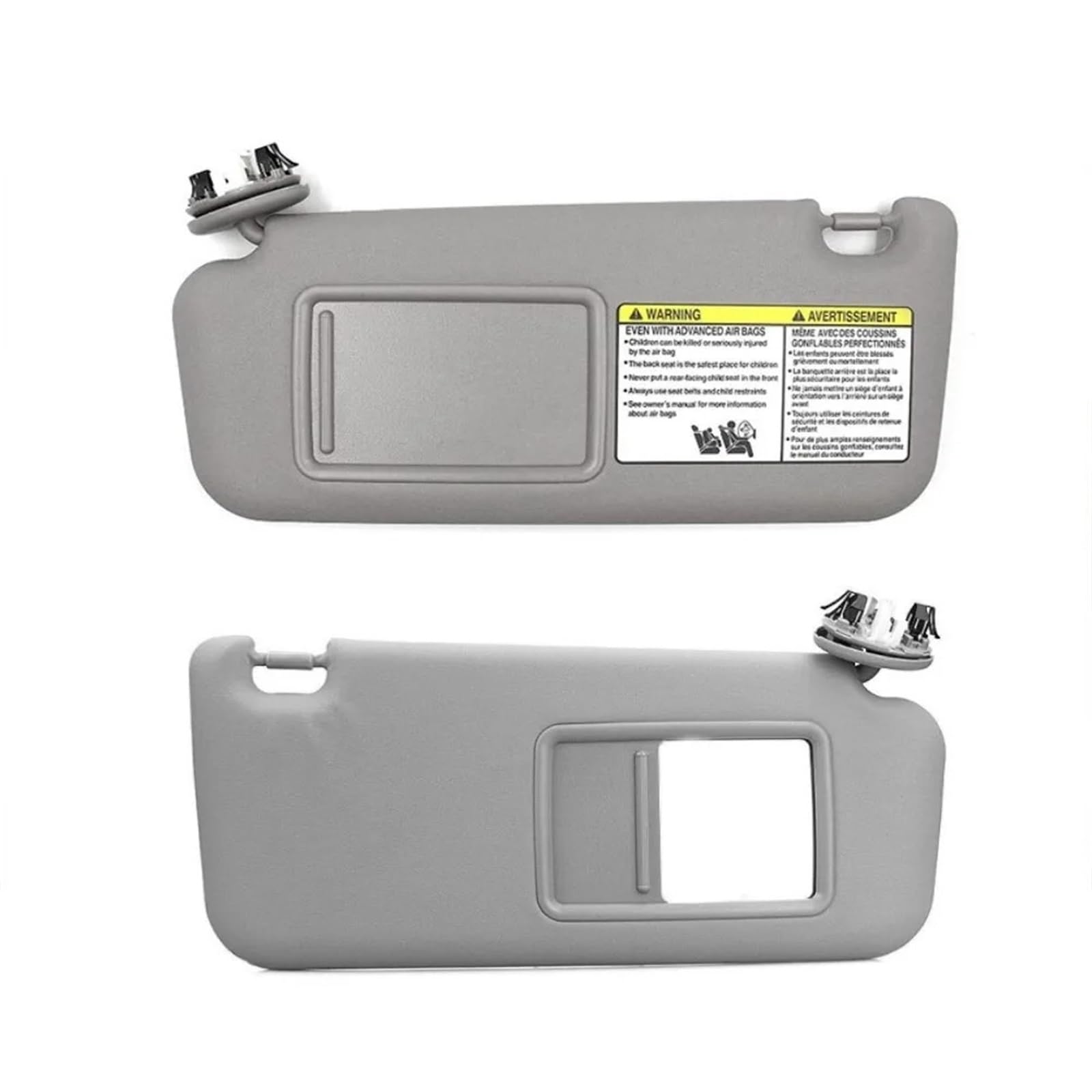Sonnenblende Sonnenschutz Grau Beige Sonnenblende Links Rechts Seite Auto Sonnenblende Schatten Fahrerseite Für Toyota Für RAV4 2006 2007 2008 2009 2010 2011 2012(A Pair of Gray) von AVFORA