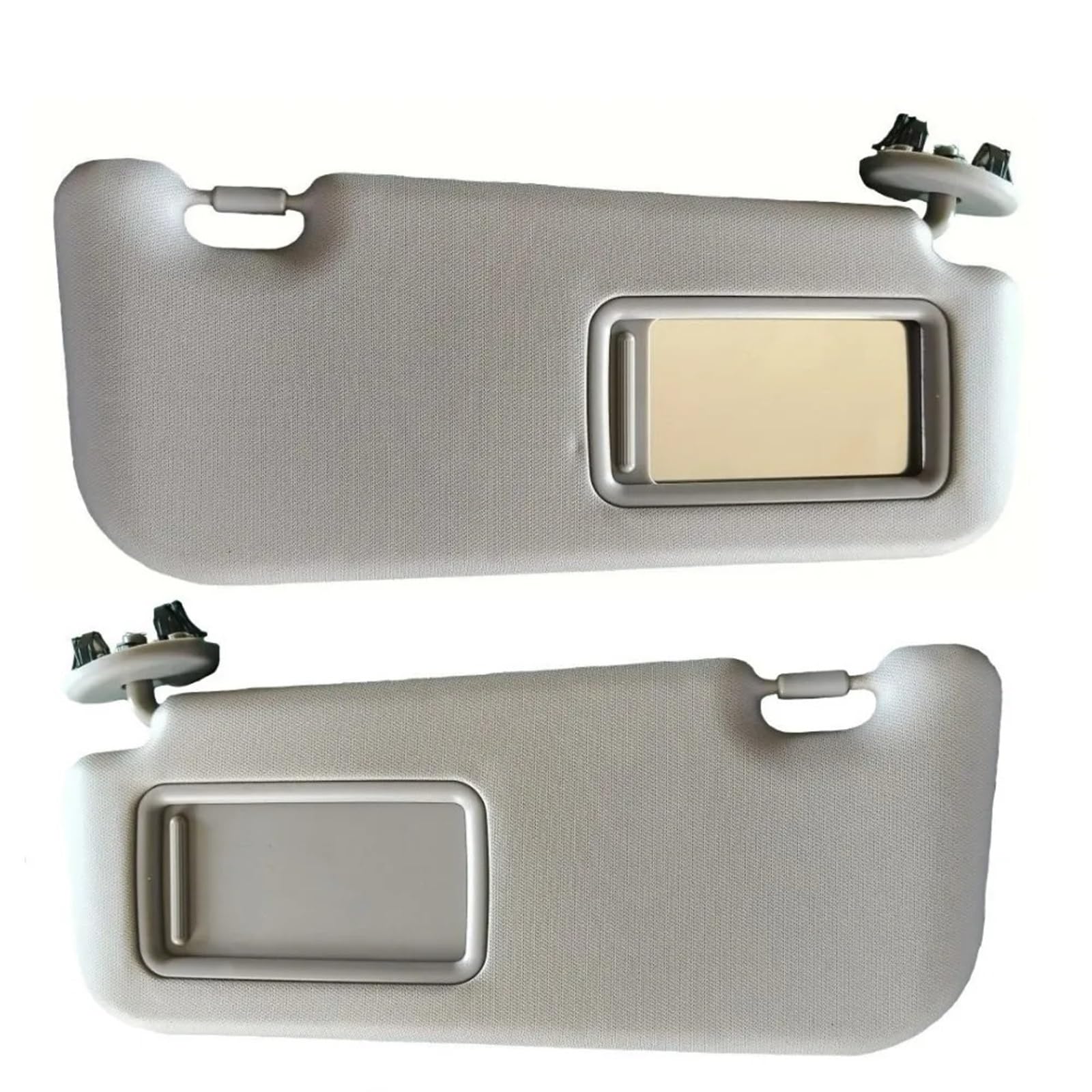 Sonnenblende Sonnenschutz Graue Sonnenblende aus Kunststoff Links und rechts Fahrerseite Beifahrerseite für Toyota für Corolla 2009 2010 2011 2012 2013(Grey Left and Right) von AVFORA