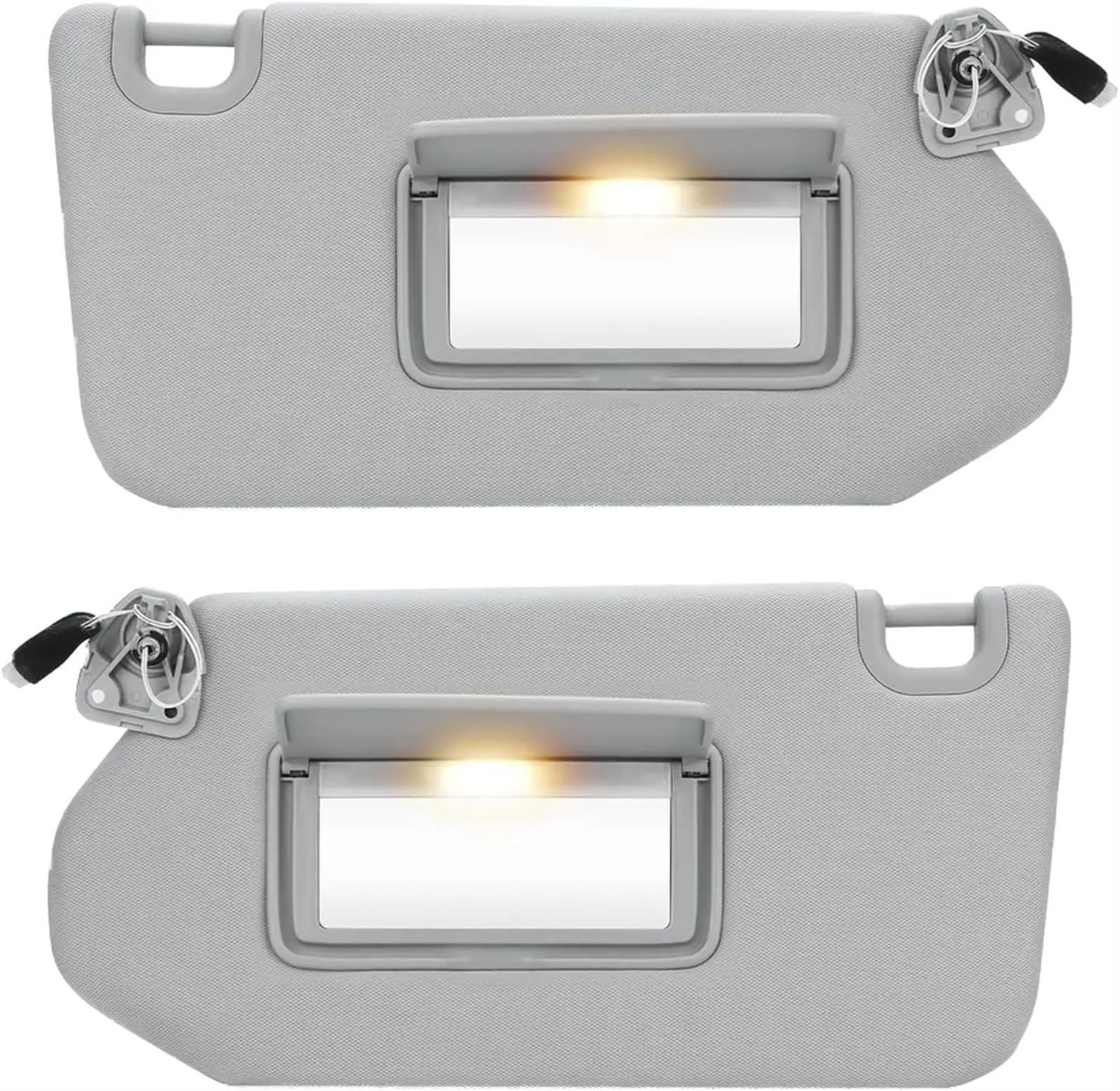 Sonnenblende Sonnenschutz Linke Und Rechte Sonnenblende Für Infiniti QX60 JX35, Fahrer- Und Beifahrerseite(Gray Left Right Set) von AVFORA