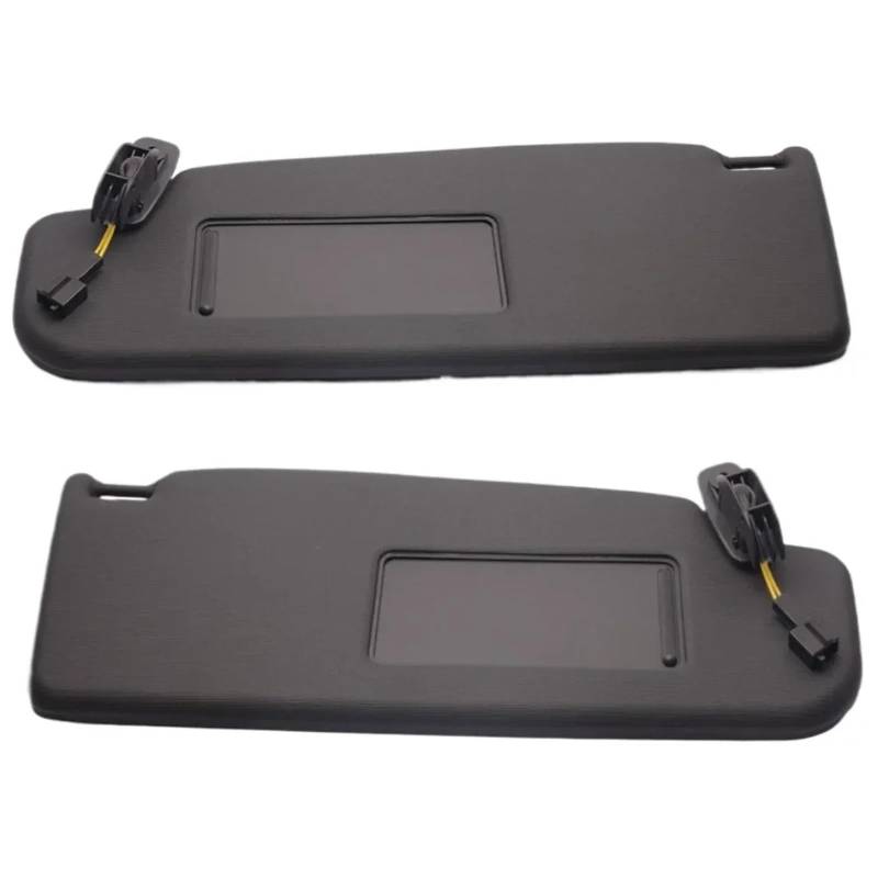 Sonnenblende Sonnenschutz Paar Schwarze Sonnenblende Vorne Links Rechts Mit Kabel Für VW Für Golf 4 5U0857551 5U0857552 von AVFORA