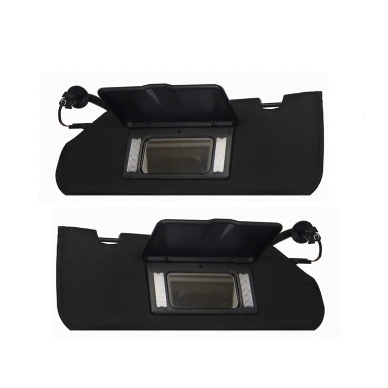 Sonnenblende Sonnenschutz Schwarz Auto Sonnenblende Links Rechts Seite Fahrer Beifahrerseite Für Chevrolet Für Corvette Für C6 2005 2006 2007 2008 2009 2010 2011 2012 2013(Left and Right) von AVFORA