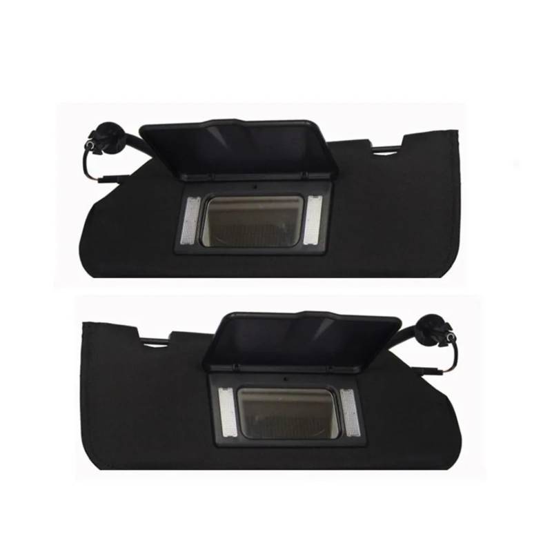 Sonnenblende Sonnenschutz Schwarz Auto Sonnenblende Links Rechts Seite Fahrer Beifahrerseite Für Chevrolet Für Corvette Für C6 2005 2006 2007 2008 2009 2010 2011 2012 2013(Left and Right) von AVFORA