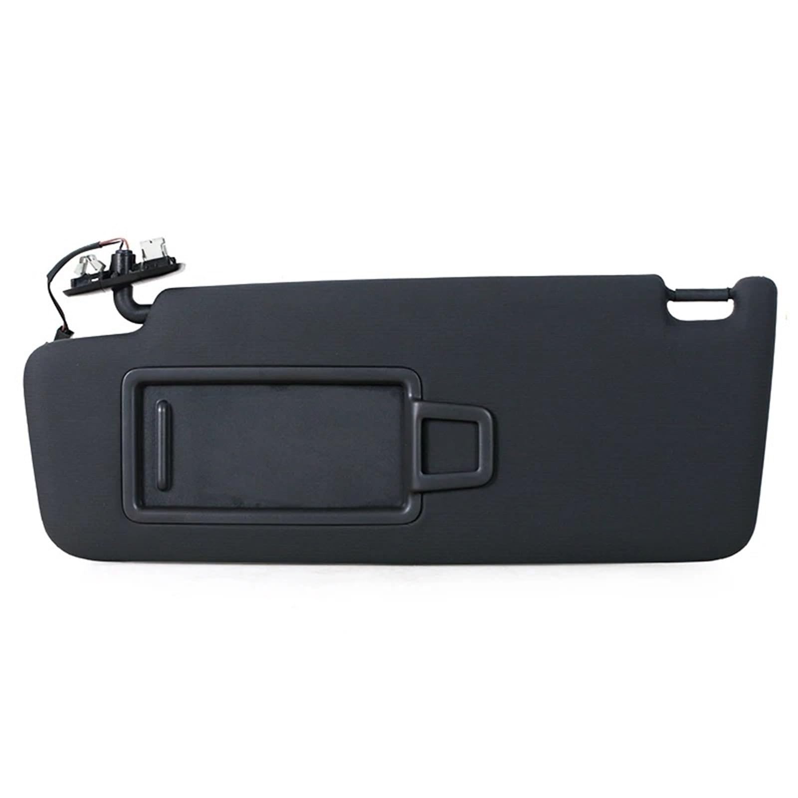 Sonnenblende Sonnenschutz Schwarz Front Sonnenblende Auto Panel Sonnenschutzdach Mit Make-Up Spiegel Zubehör Für VW Für Golf 7 MK7 Für GTI Superb3 5G0857551(1PC Black Left) von AVFORA