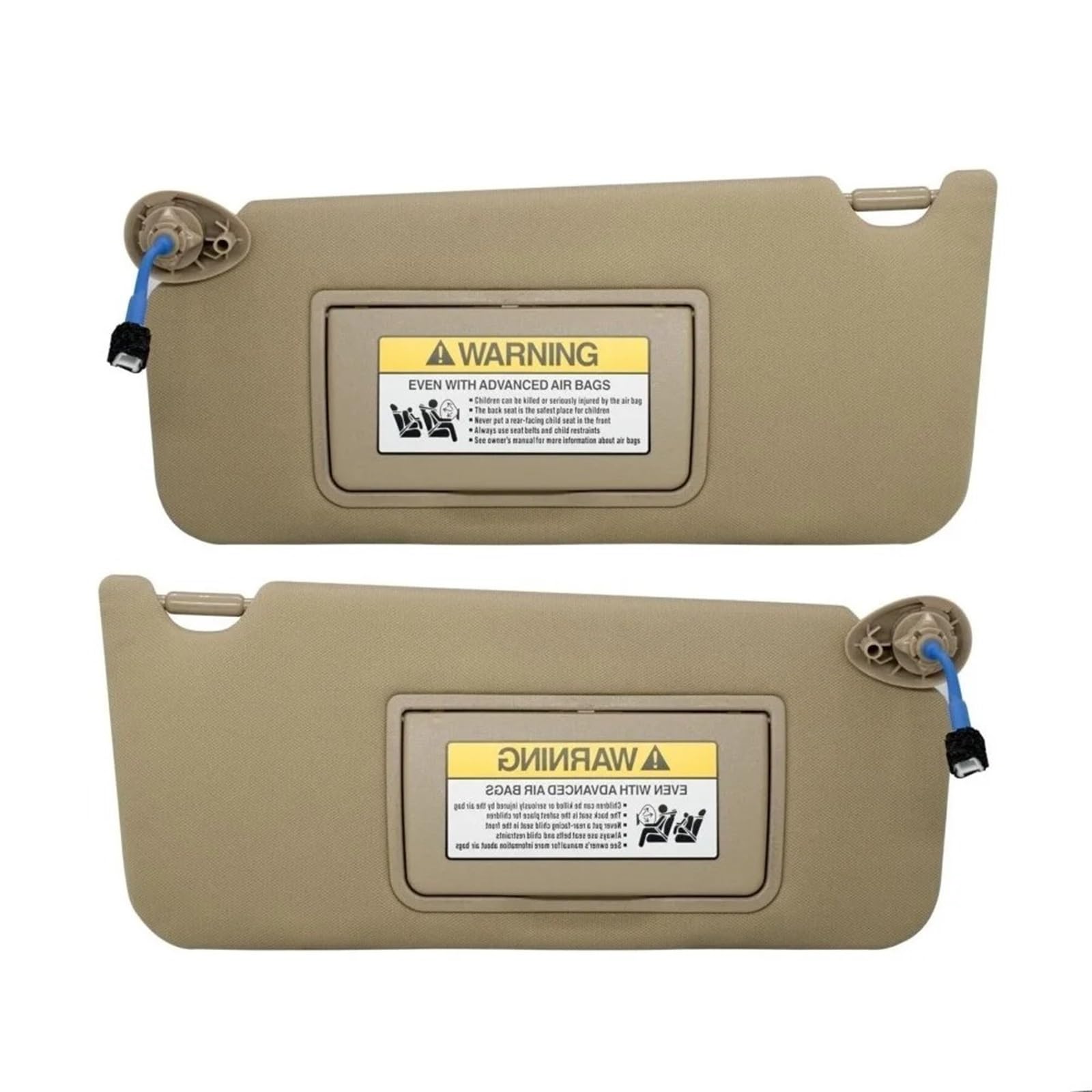 Sonnenblende Sonnenschutz Sonnenblende Fahrerseite Beifahrerseite Beige Grau Linke Seite Rechte Seite Für Accord 2013 2014 2015 2016 2017(A Pair of Beige) von AVFORA