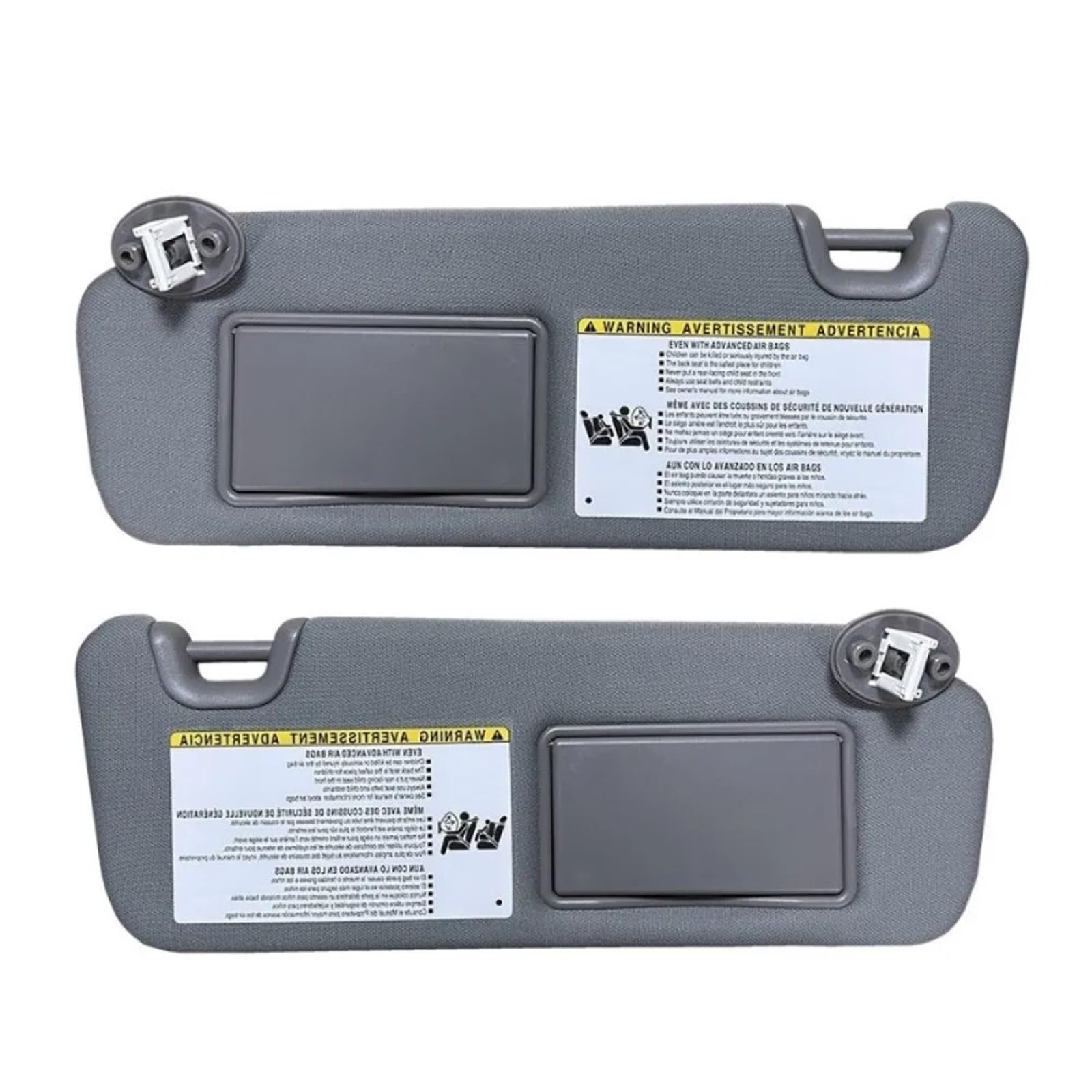 Sonnenblende Sonnenschutz Sonnenblende Links Rechts Seite Fahrer Beifahrerseite Beige Für Toyota Für Highlander 2014 2015 2016 2017 2018 2019 74320-0E074-A0(Grey Left and Right) von AVFORA