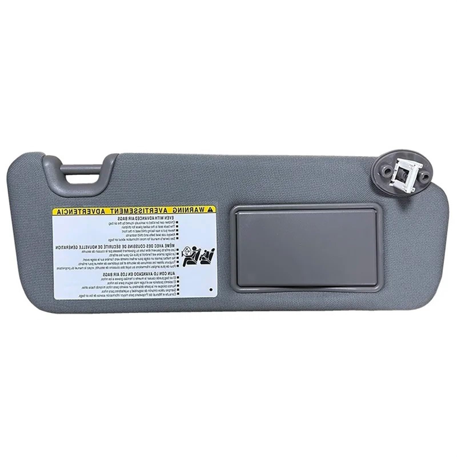 Sonnenblende Sonnenschutz Sonnenblende Links Rechts Seite Fahrer Beifahrerseite Beige Für Toyota Für Highlander 2014 2015 2016 2017 2018 2019 74320-0E074-A0(Grey Right) von AVFORA