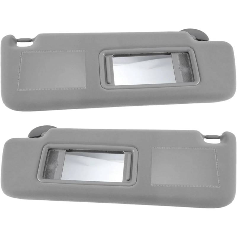 Sonnenblende Sonnenschutz Sonnenblende Mit Make-up-Spiegel Für Toyota Prado 2002 2003 2004 2005 2006 2007 2008 2009 74320-60850-B1(Left Right Set Gray) von AVFORA