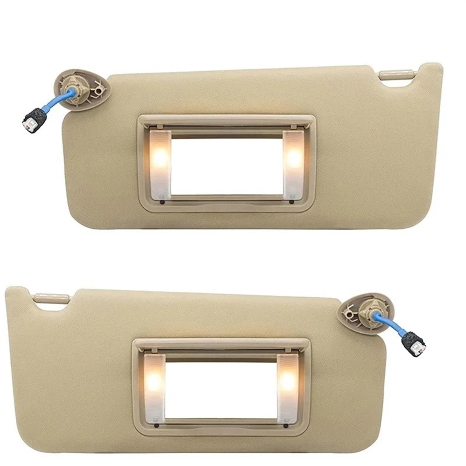 Sonnenblende Sonnenschutz Windschutzscheiben-Sonnenblenden-Brett Beige Sonnenblende Linke Rechte Seite Auto Schatten Für Accord Für Coupe Für Limousine 2008 2009 2010 2011 2012(Left and Right) von AVFORA