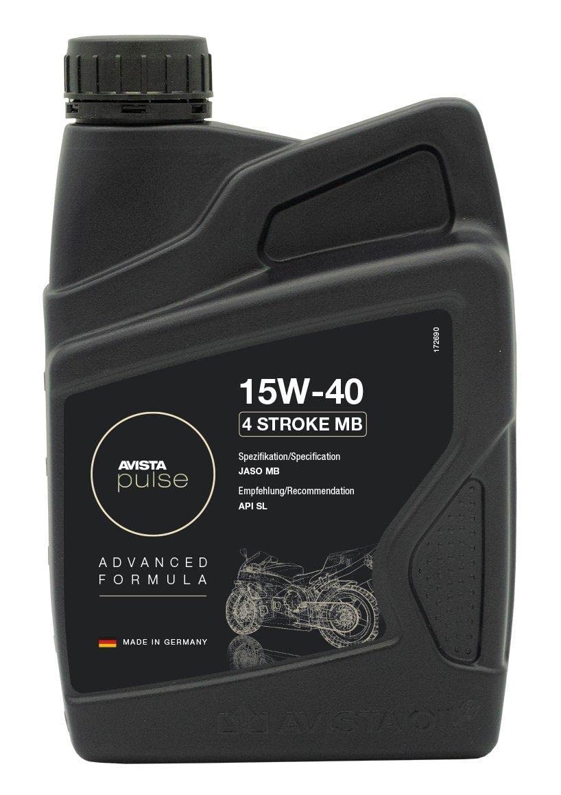 AVISTA Pulse 4 Stroke 4-Takt Motorenöl JASO MB SAE 15W-40 für Roller, erfüllt API SL 1L von AVISTA OIL