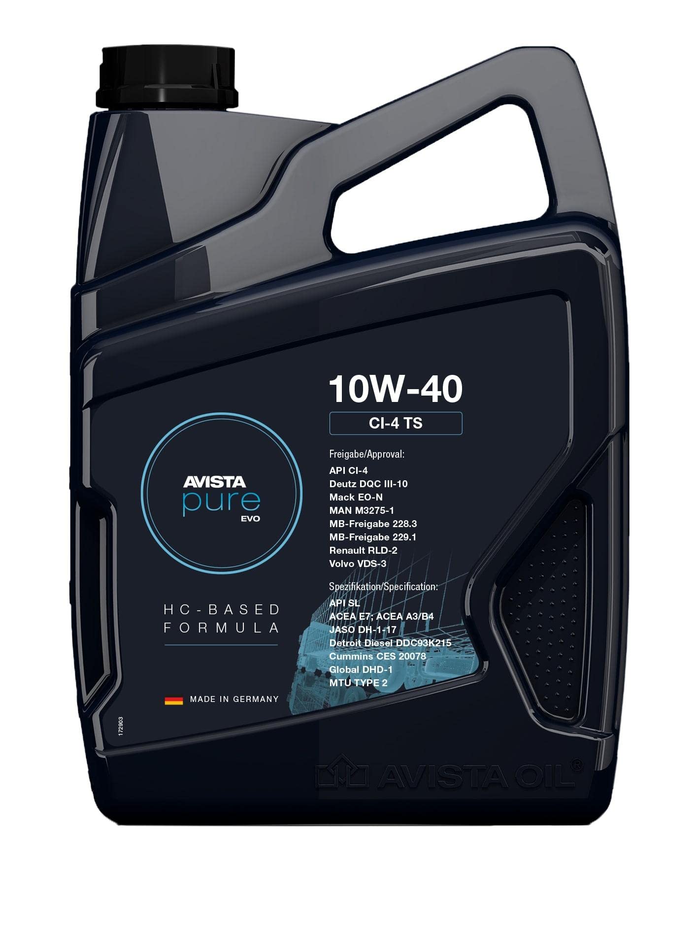 AVISTA pure EVO CI-4 TS 10W-40 5 Liter AVISTA pure EVO CI-4 TS 10W-40 5 Liter von AVISTA
