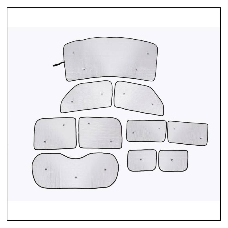 Sonnenblende Auto Für Land Für Rover Für Defender 110 130 2004 2022 2023-2024 Aluminiumfolie Auto-Frontscheibe Vollfensterglas Sonnenschutz Sonnenschirm Auto Fenster Verdunkelung(C) von AVNVNCNO