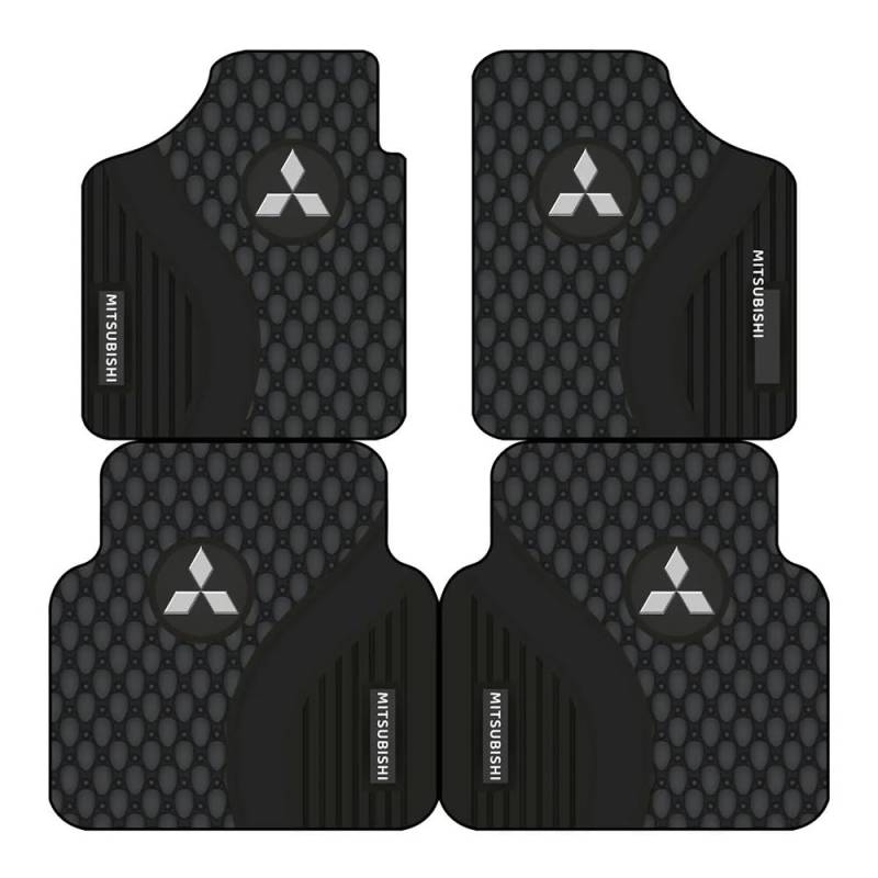 4 Stück Auto-Fussmatten, für Mitsubishi Colt CZC 2006 2007 2008 2009 Vorne und Hinten Automatten Set, Auto Teppiche ZubehöR, Wasserdicht rutschfest Kratzfest von AWCYRHI