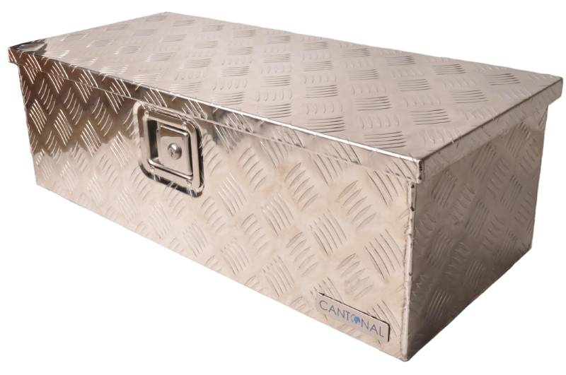 AWD Riffelblech Aluminium Deichselbox/Werkzeugbox/Deichselkasten 765x330x245 mm - von AWD