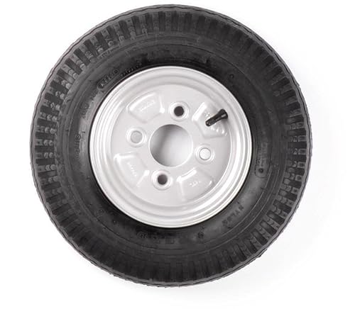 Komplettrad 10 Zoll - Reifen 4.00-10 + Felge - Opel Lochkreis: 4x100-275 kg - von AWD