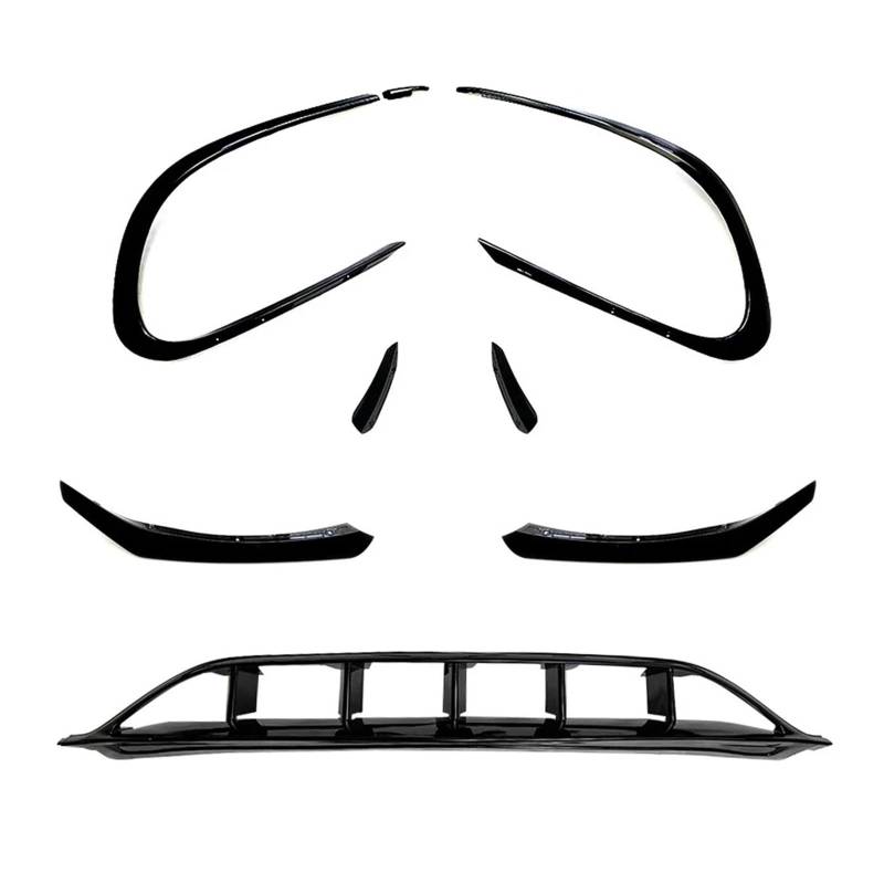 Auto Frontlippe Für Benz Für CLA C117 Für X117 CLA200 220 250 260 Für AMG 2015-2018 Frontschürze Lip Spoiler Splitter Air Vent Nebel Lampe Kühlergrill Stoßfängerlippe Vorne von AWGNTQQ