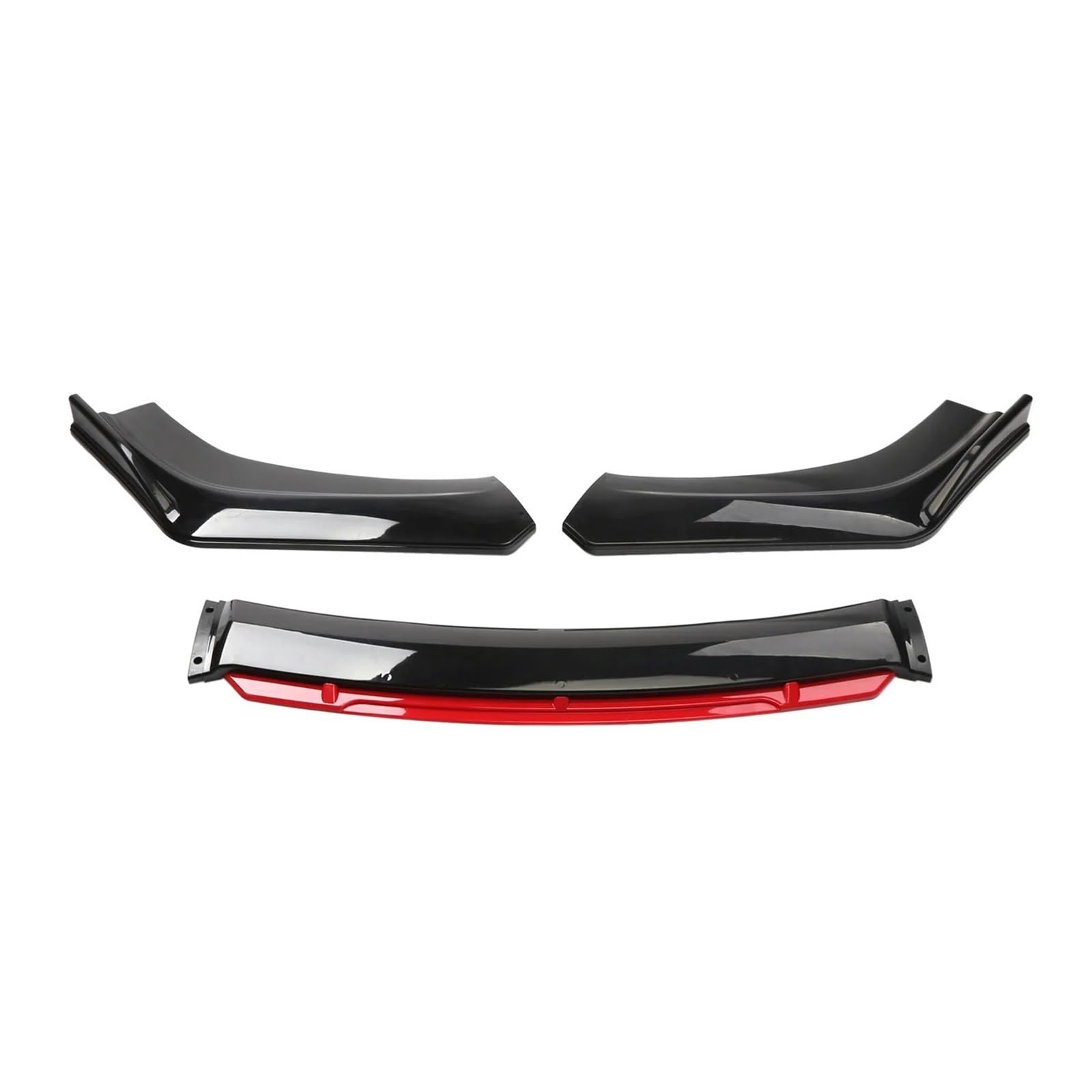 Auto Frontlippe Für VW Für Beetle Für A5 2011-2016 Auto Vorderen Stoßfänger Lip Auto Kinn Spoiler Splitter Diffusor Body Kits Trim Air Dam Protector Stoßfängerlippe Vorne(Black Red) von AWGNTQQ