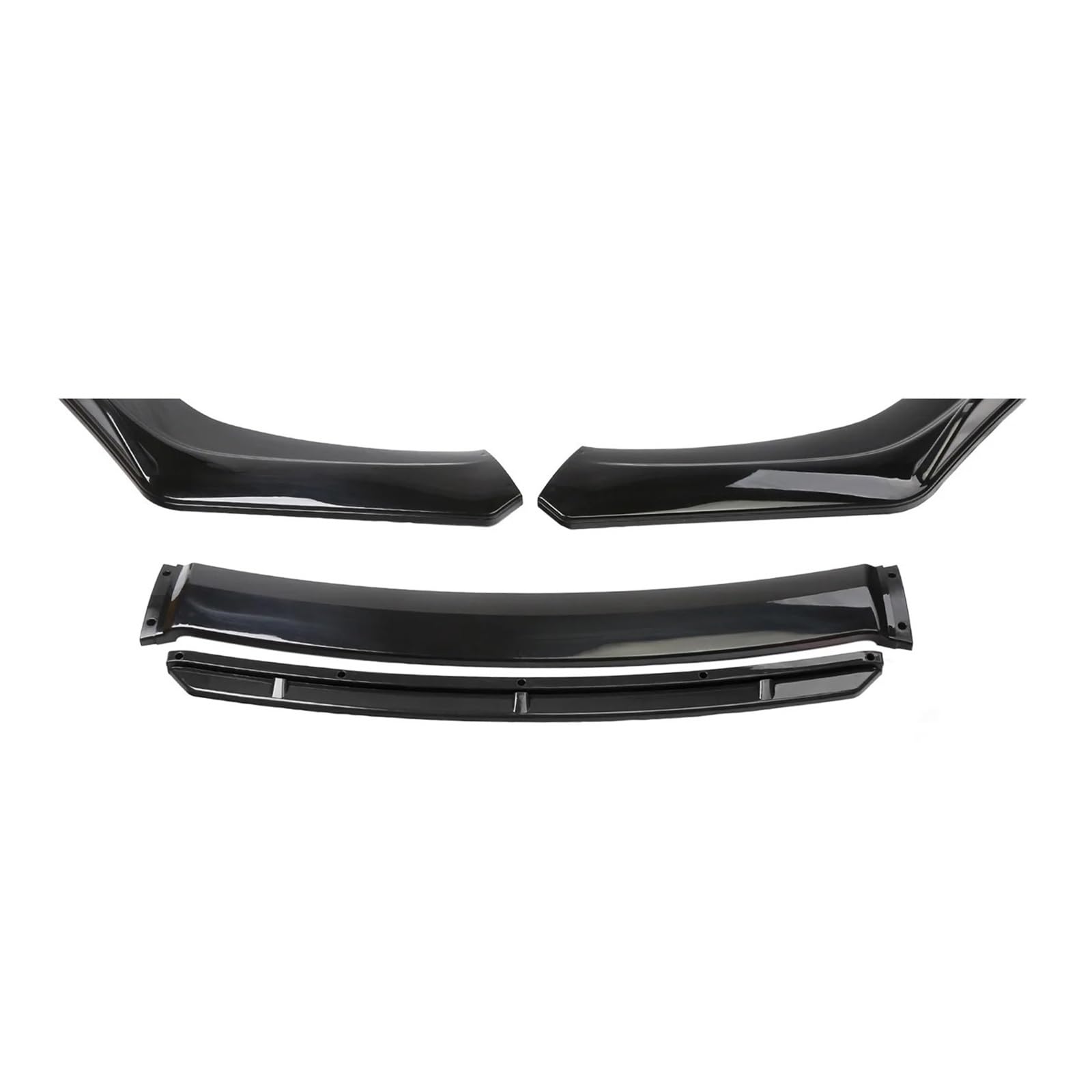 Auto Frontlippe Für VW Für Beetle Für A5 2011-2016 Auto Vorderen Stoßfänger Lip Auto Kinn Spoiler Splitter Diffusor Body Kits Trim Air Dam Protector Stoßfängerlippe Vorne(Black White) von AWGNTQQ
