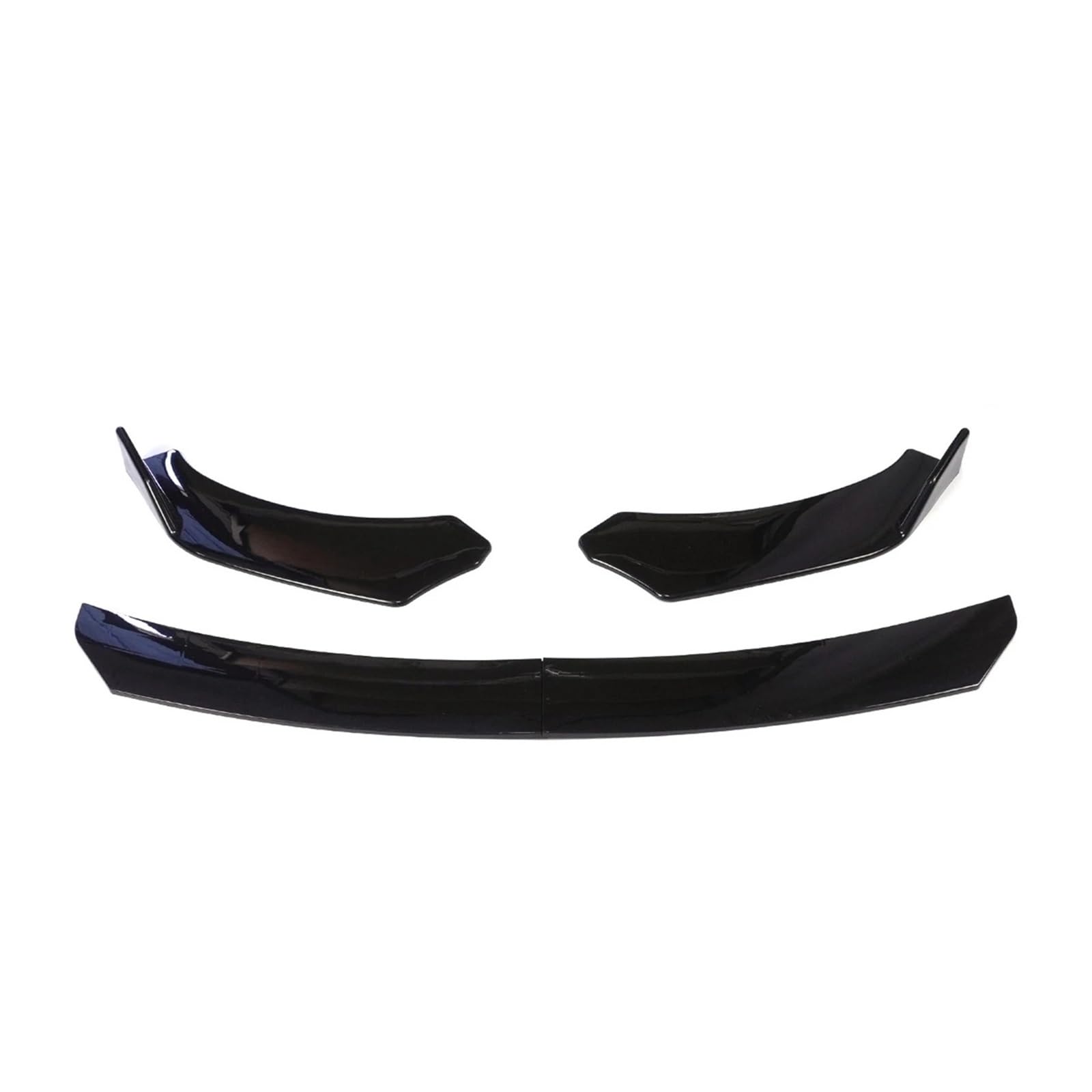 Auto Frontlippe Universal Für Auto Vorderen Stoßfänger Lip Body Kit Spoiler Splitter Diffusor 4PCS Einstellbare Carbon Fiber Canard Splitter Stoßfängerlippe Vorne(B-Style Bright) von AWGNTQQ