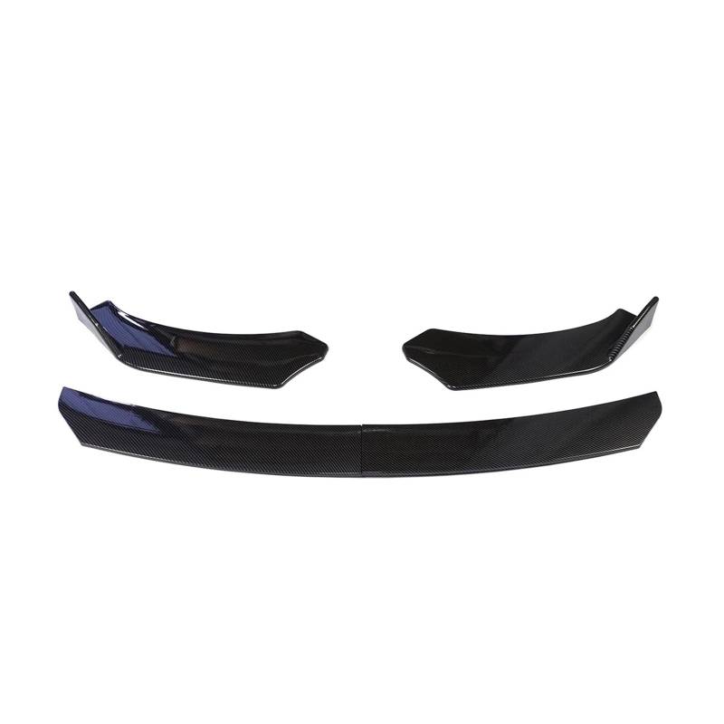 Auto Frontlippe Universal Für Auto Vorderen Stoßfänger Lip Body Kit Spoiler Splitter Diffusor 4PCS Einstellbare Carbon Fiber Canard Splitter Stoßfängerlippe Vorne(B-Style Carbon) von AWGNTQQ