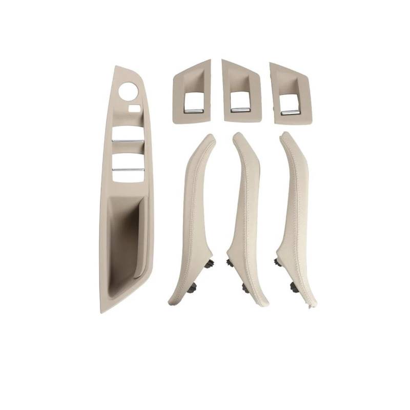 Auto Innentürgriff Für 5 Serie F10 F11 51417225866 Links Rechts Seite Fahrer Autos Innen Leder Türgriffe 7PCS Vollen Satz Auto Türgriff Innen(LHD Oyster) von AWGNTQQ