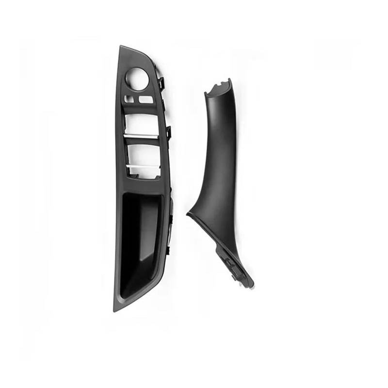 Auto Innentürgriff Für 5 Series F10 F11 F18 520i 523i 525i 528i 535i Innen Vorne Tür Armlehne Panel Trim Pull Griff Set Ersatz Auto Türgriff Innen(Black LHD 2PCS) von AWGNTQQ