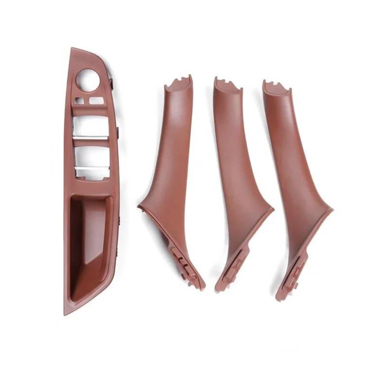 Auto Innentürgriff Für 5 Series F10 F11 F18 520i 523i 525i 528i 535i Innen Vorne Tür Armlehne Panel Trim Pull Griff Set Ersatz Auto Türgriff Innen(Red Brown LHD 4PCS) von AWGNTQQ