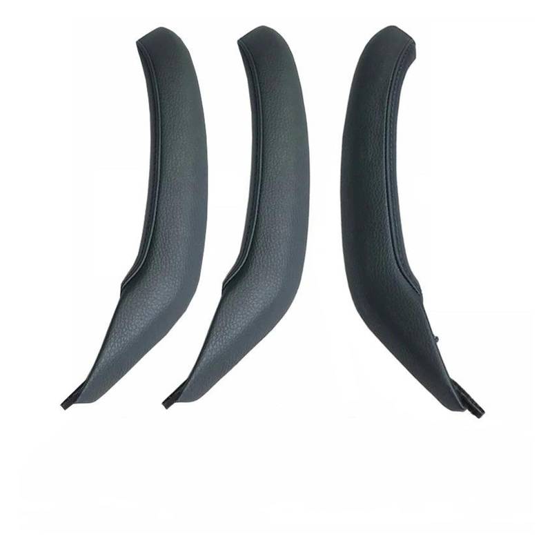 Auto Innentürgriff Für X3 X4 F25 F26 2010-2016 3 Stücke Set Auto Innen Links Rechts Passagier Tür Griff Greifen Leder Abdeckung Trim Ersatz Auto Türgriff Innen(Black RHD 3PCS Set) von AWGNTQQ