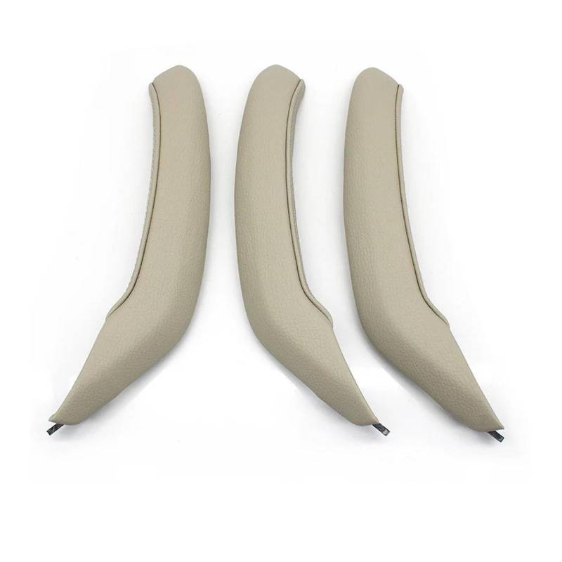Auto Innentürgriff Für X3 X4 F25 F26 2010-2016 3 Stücke Set Auto Innen Links Rechts Passagier Tür Griff Greifen Leder Abdeckung Trim Ersatz Auto Türgriff Innen(Oyster LHD 3PCS Set) von AWGNTQQ