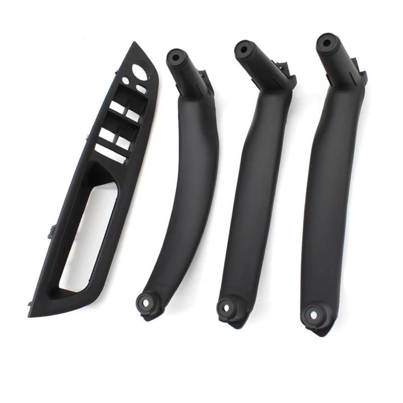 Auto Innentürgriff Für X5 X6 E70 E71 2007-2013 4PCS Set Auto Front Fahrer Tür Griff Armlehne Abdeckung Innen Tür Pull Griff Panel Trim Abdeckung Auto Türgriff Innen(Black LHD 4PCS Set) von AWGNTQQ