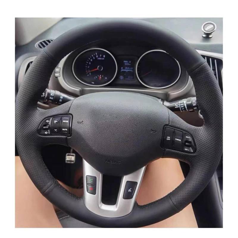 Auto Lenkradbezug Für Kia Für Sportage 3 2011-2014 Für Kia Ceed Cee'd 2010-2012 Hand Nähen Auto Lenkrad Abdeckung Lenkrad Bezug von AWGNTQQ