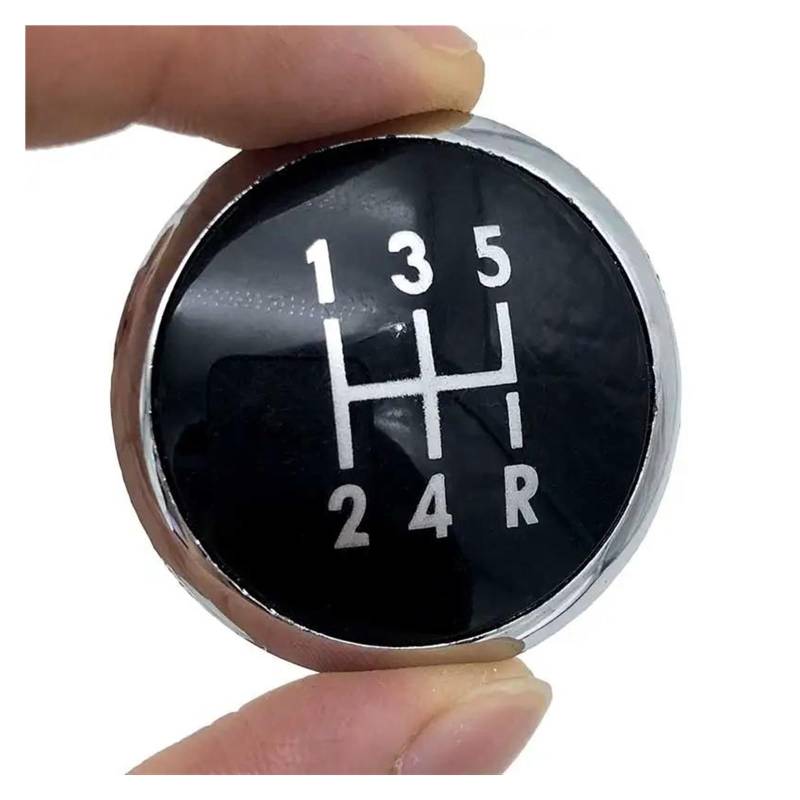 Auto Schaltknauf Für VW Für Transport T5 T5.1 GP 2003-2011 5/6 Gang Schalthebel Knopf Kopf Abdeckung Kappe Emblem Abzeichen Auto Zubehör Schaltknauf Schalthebel(12345R Black) von AWGNTQQ