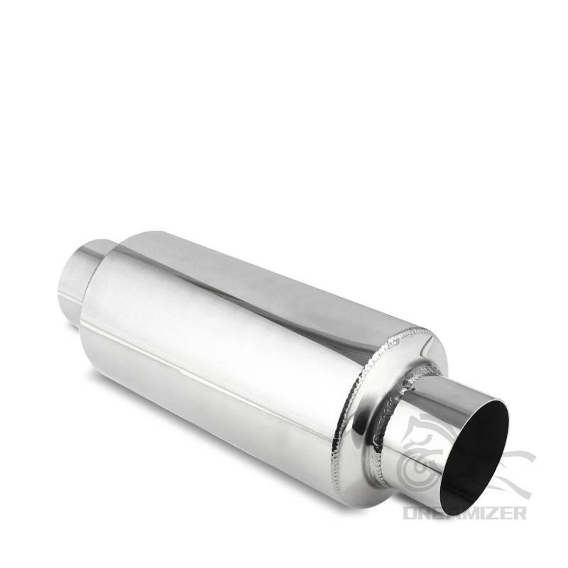 Endrohr 1 Stück 2,5 Zoll/3 Zoll Edelstahl-Auspuff-Schalldämpfer-Resonator-Endrohr-Schalldämpfer Auto-Schalldämpferrohr-Auspuffanlage 12 Zoll Lang Auspuff Endrohr(3inch) von AWGNTQQ