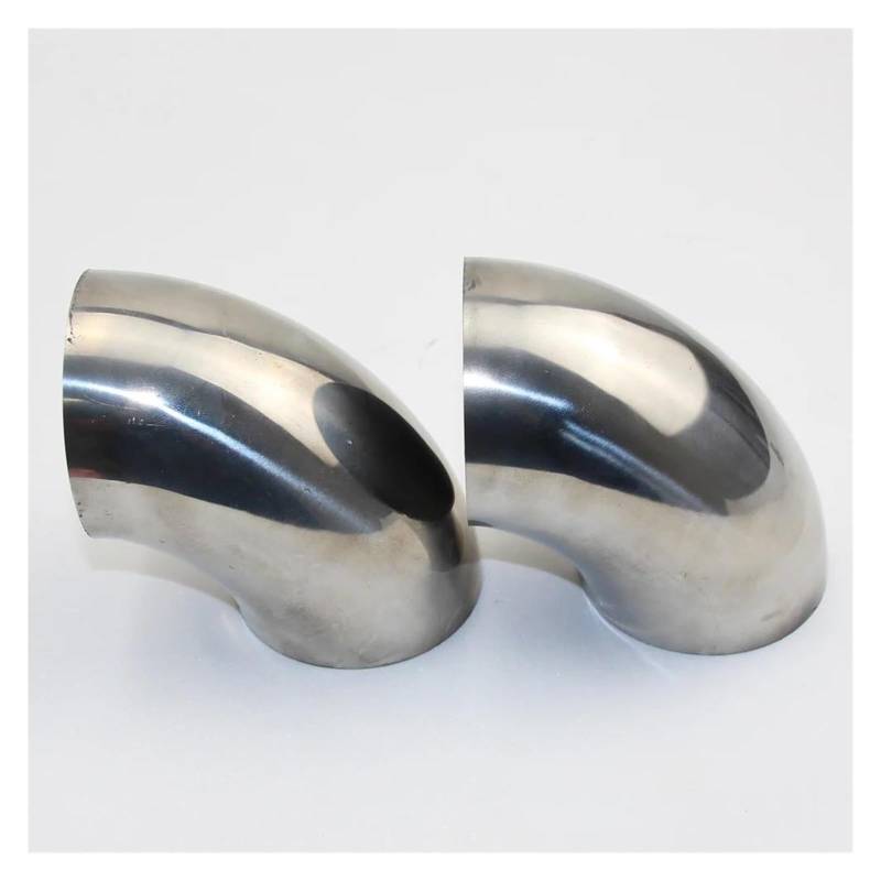 Endrohr 1 Stück 304 Edelstahl-Winkel, 90-Grad-Winkel 1,5 Mm Dick, 51 Mm 54 Mm 57 Mm 63 Mm 76 Mm Geschweißtes Auspuffrohr-Verbindungsrohr Auspuff Endrohr(38mm x 1.5mm) von AWGNTQQ