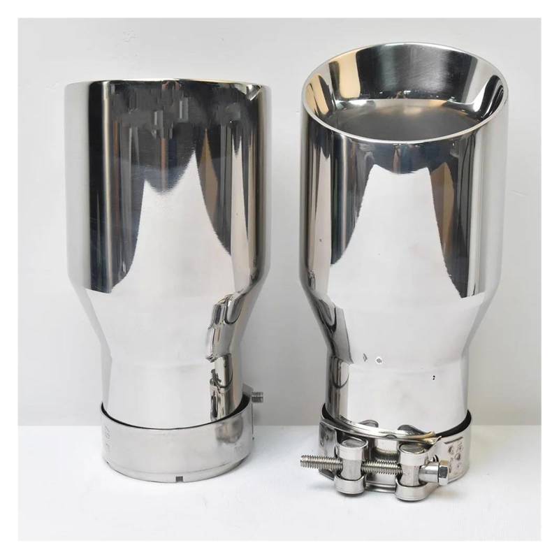 Endrohr 1 Stück Auto Helles Auspuffendrohr Edelstahl Abgeschrägt Für Edge Shinny Schalldämpferspitze Mit Remus Auspuff Endrohr(76-101mm) von AWGNTQQ