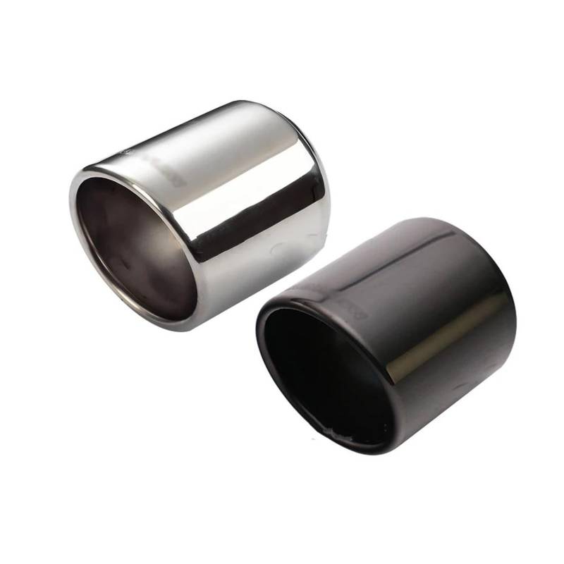 Endrohr 1 Stücke 63mm-102mm Universal Auto Auspuff Rohr Gerollt Auspuff Tipps Schalldämpfer Rohr Edelstahl Für Mini Auspuff Endrohr von AWGNTQQ