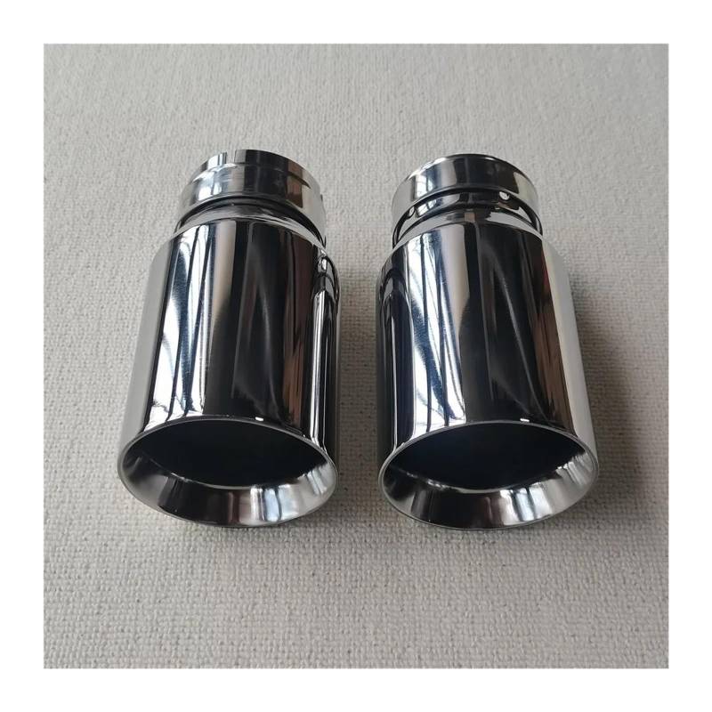 Endrohr 1PCS 304 Silber Edelstahl Abgasanlage Schalldämpfer Rohr Ende Flache FÜR Rand Outlet Universal Auspuffrohr Zubehör Auspuff Endrohr(ID 57MM-OD 76MM) von AWGNTQQ