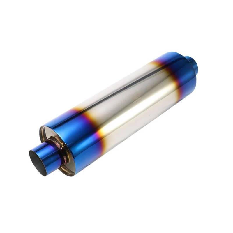Endrohr 2,5" Auto Schalldämpfer Resonator Auspuffrohr Edelstahl Auspuff Endrohr Universal Auspuff Endrohr(L2ZZ501c-with Logo) von AWGNTQQ