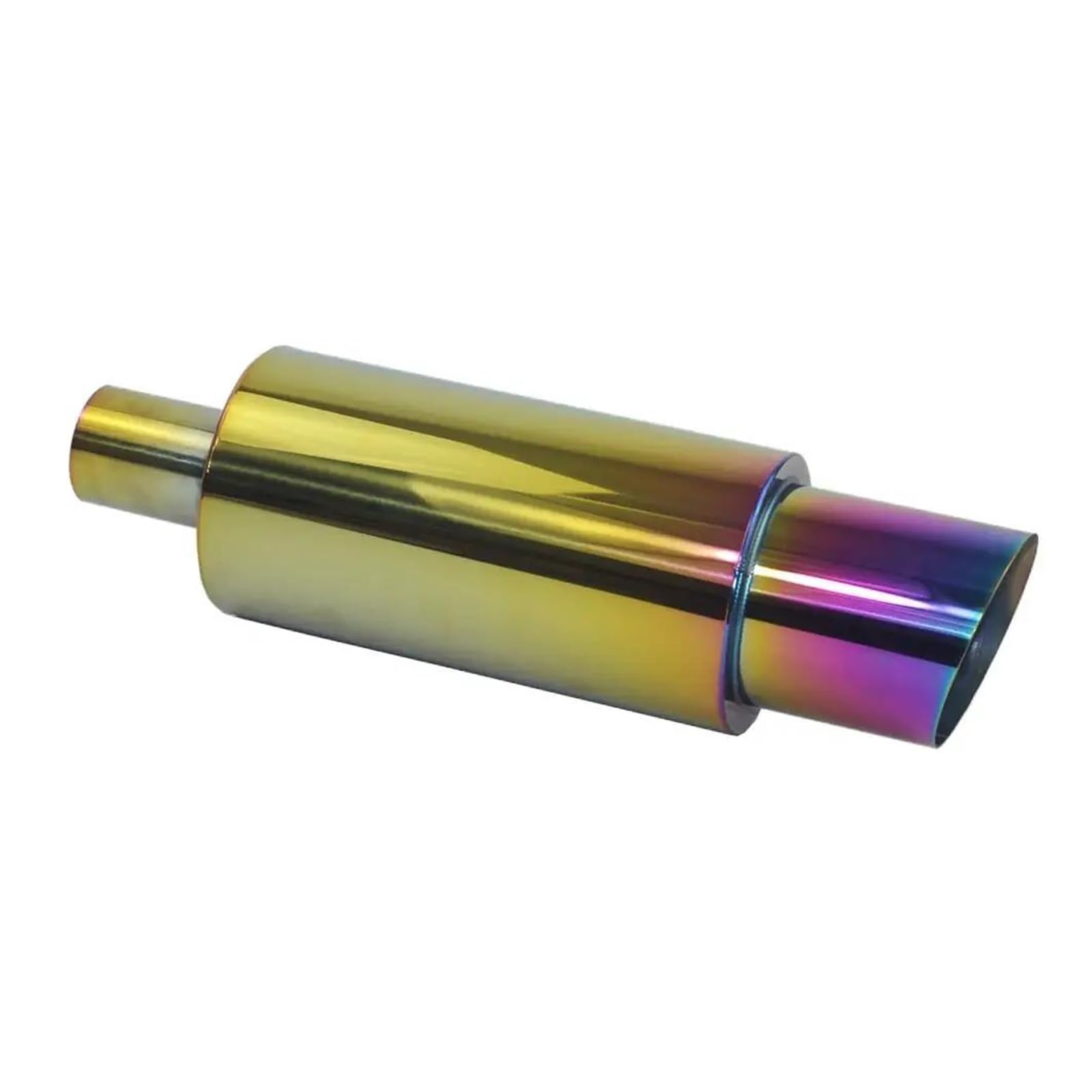 Endrohr 2" Schräger Auslass Regenbogen-Auto-Auspuff-Schalldämpfer-Heck Universal-Edelstahl-Auspuffanlagen Racing-Schalldämpfer Universal-Schalldämpfer Auspuff Endrohr Endrohr 2" Schräger Auslass Regenbogen-Auto-Auspuff-Schalldämpfer-Heck Universal-Edelstahl-Auspuffanlagen Racing-Schalldämpfer Universal-Schalldämpfer Auspuff Endrohr von AWGNTQQ