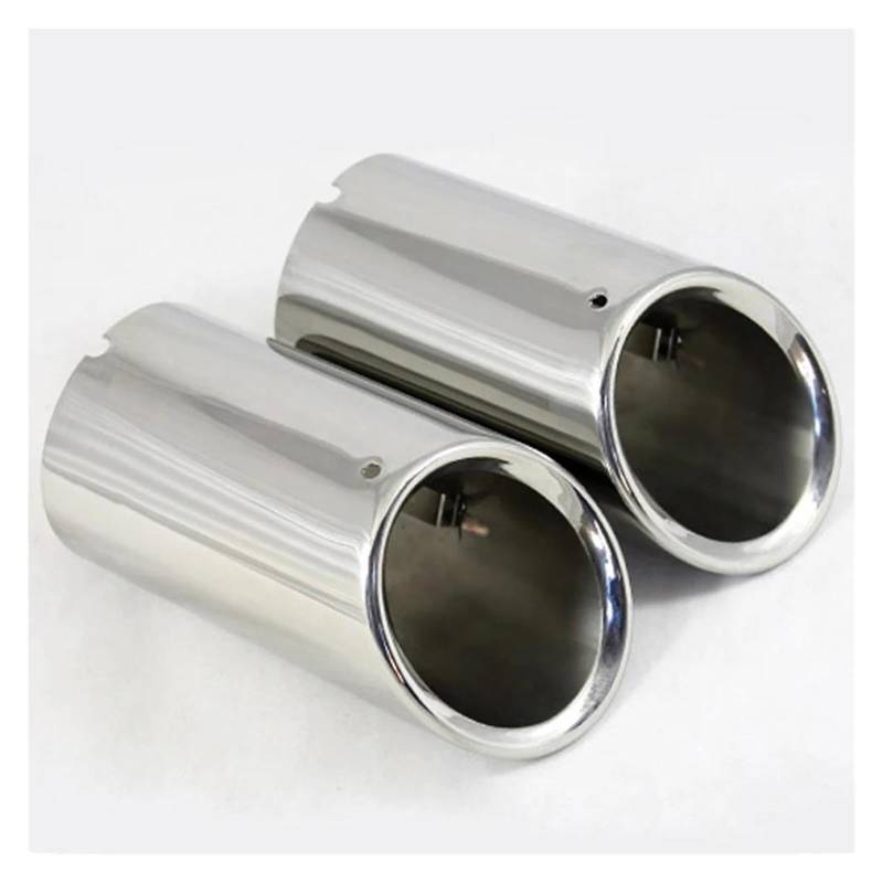 Endrohr 2 Teile/Satz Edelstahl Auto Auspuff Endrohr Abdeckungen Auspuff Endrohr(C0379-Silver) von AWGNTQQ