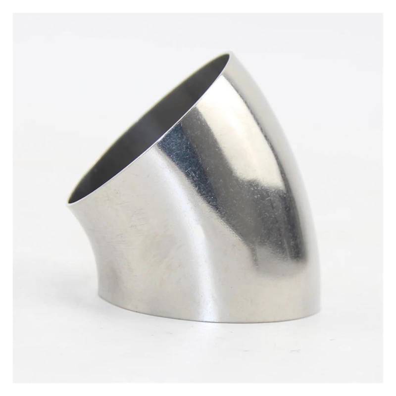 Endrohr 304 1,5 Mm Edelstahl-Rohrbogen, 45 Grad Geschweißter Handlauf Edelstahl-Rohrverbindungsbogen Auspuff Endrohr(60mm x 1.5mm) von AWGNTQQ