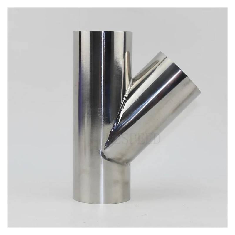Endrohr 304 Edelstahl 45 Grad T-Stück Außendurchmesser 19 Mm-102 Mm Edelstahlschräge 1,5 Mm 2 Mm Dickes Rohr Auspuff Endrohr(57mm x 2 mm) von AWGNTQQ