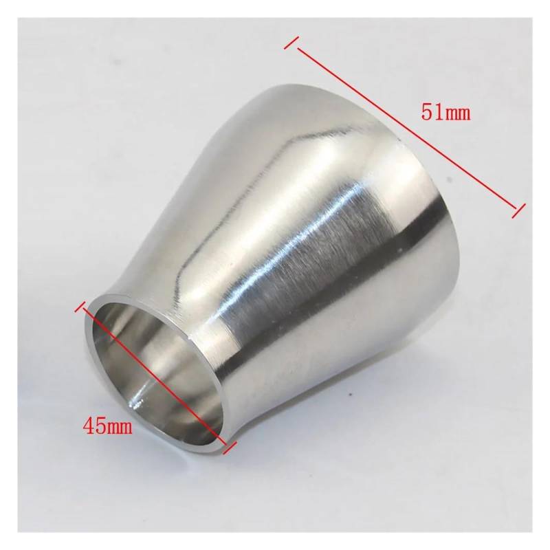 Endrohr 48 Mm/51 Mm/57 Mm Automobil-Auspuffrohr-Verbindungsstücke, 304 Edelstahl-Reduzierstück, Schweißen Von Groß Auf Klein Auspuff Endrohr(J) von AWGNTQQ