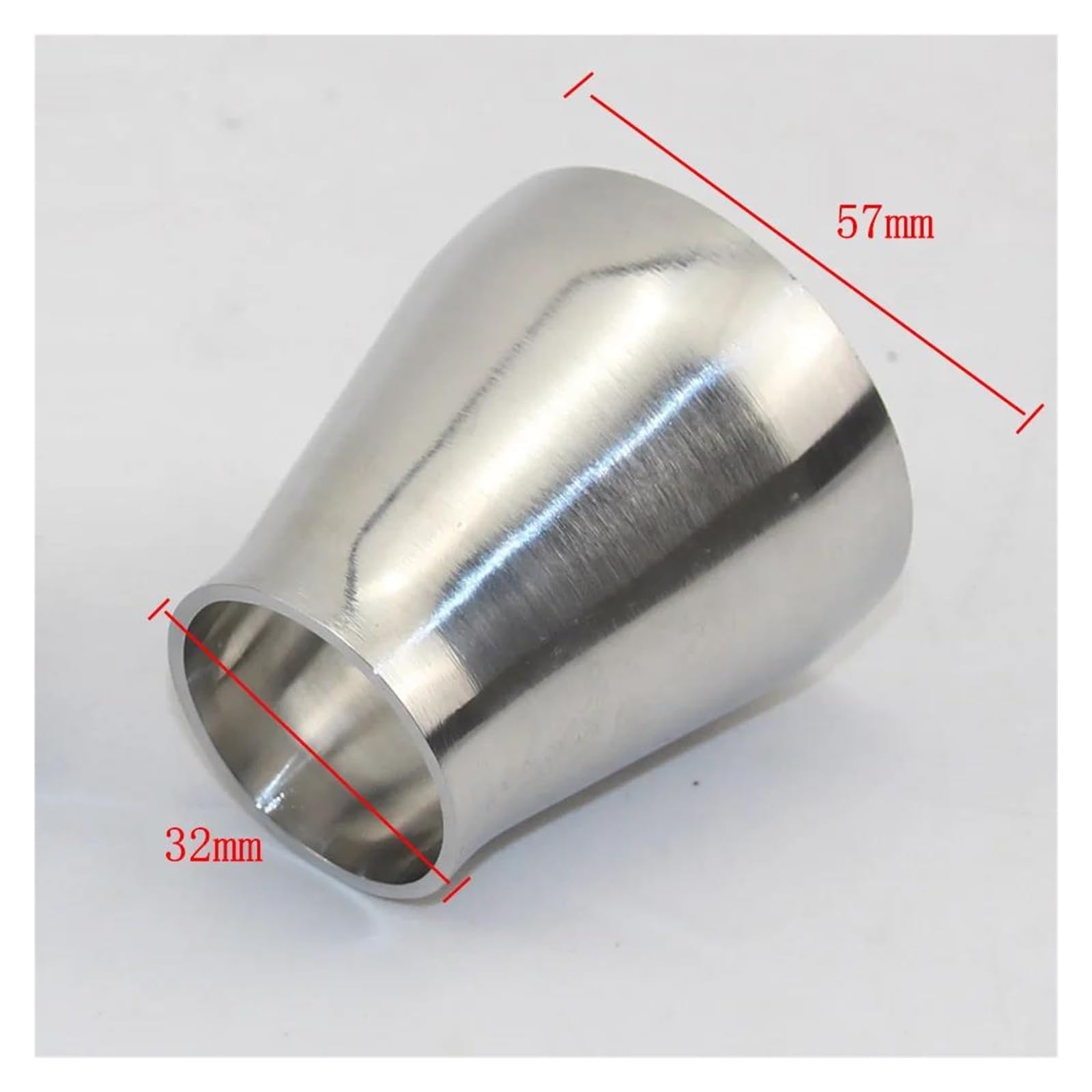 Endrohr 48 Mm/51 Mm/57 Mm Automobil-Auspuffrohr-Verbindungsstücke, 304 Edelstahl-Reduzierstück, Schweißen Von Groß Auf Klein Auspuff Endrohr(L) von AWGNTQQ