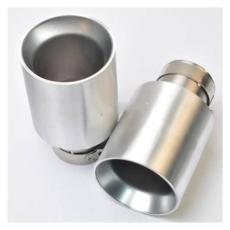 Endrohr Auto Modifikation Bevel Air Outlet Für Rand Auspuffrohr Edelstahl Poliert Aluminium Abdeckung Schalldämpfer Spitze 1pc Auspuff Endrohr(IN 48 Out 105 mm) von AWGNTQQ